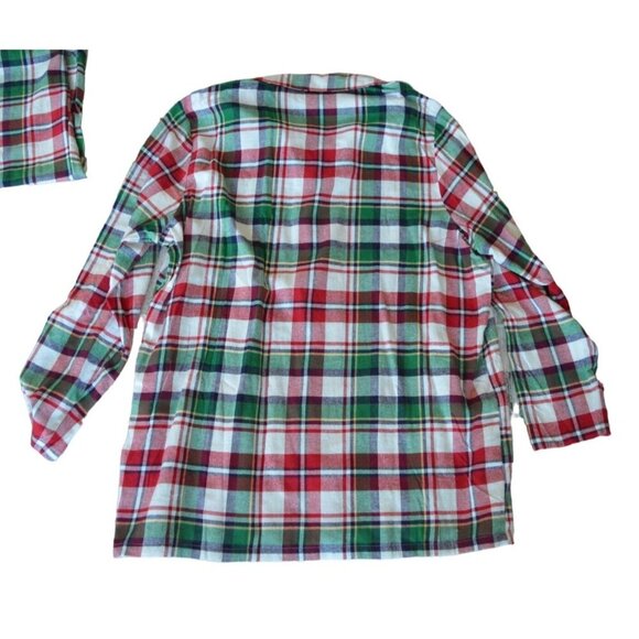 Jammies For Your Families Holiday Plaid Red Green Pajama Set Men's 2XL - Picture 5 of 6